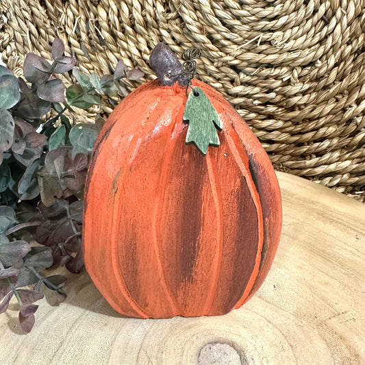 Rustic Wood Pumpkin