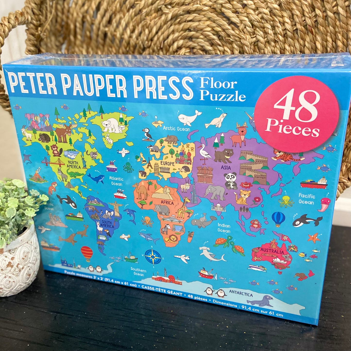 World Map Floor Puzzle