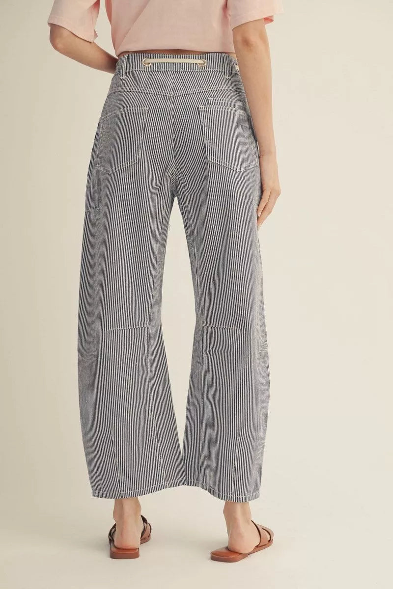 Stripe Barrel Pants