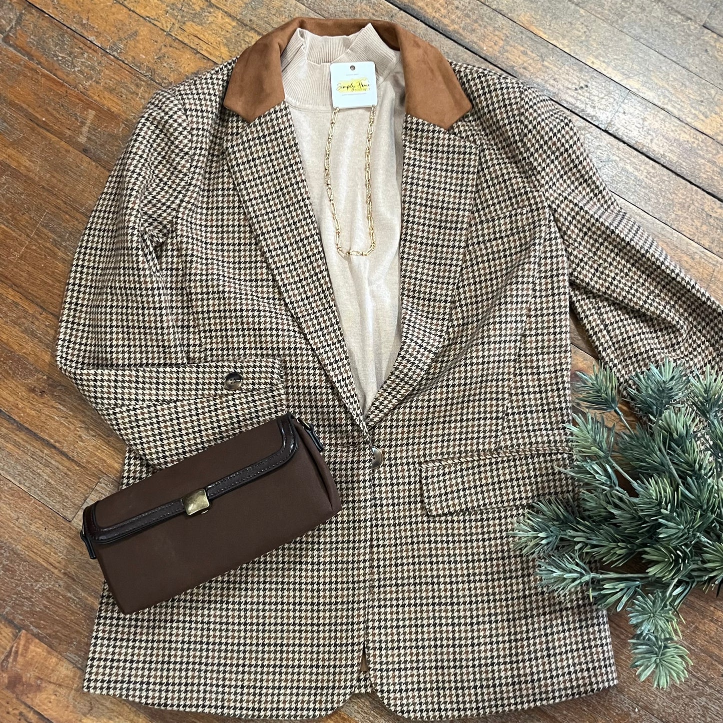 Herringbone Blazer