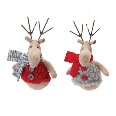 Plush Deer Ornament