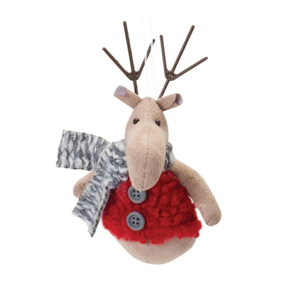Plush Deer Ornament