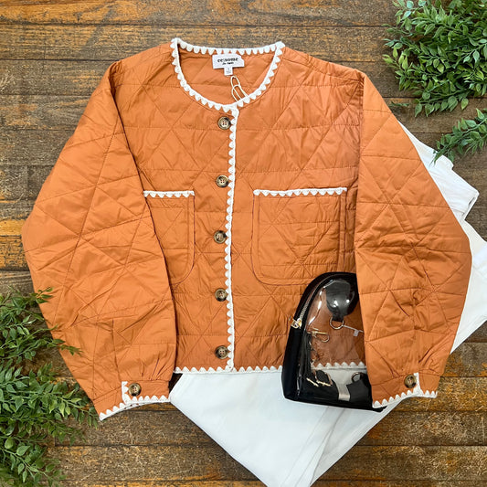 Rust Quilt Jacket