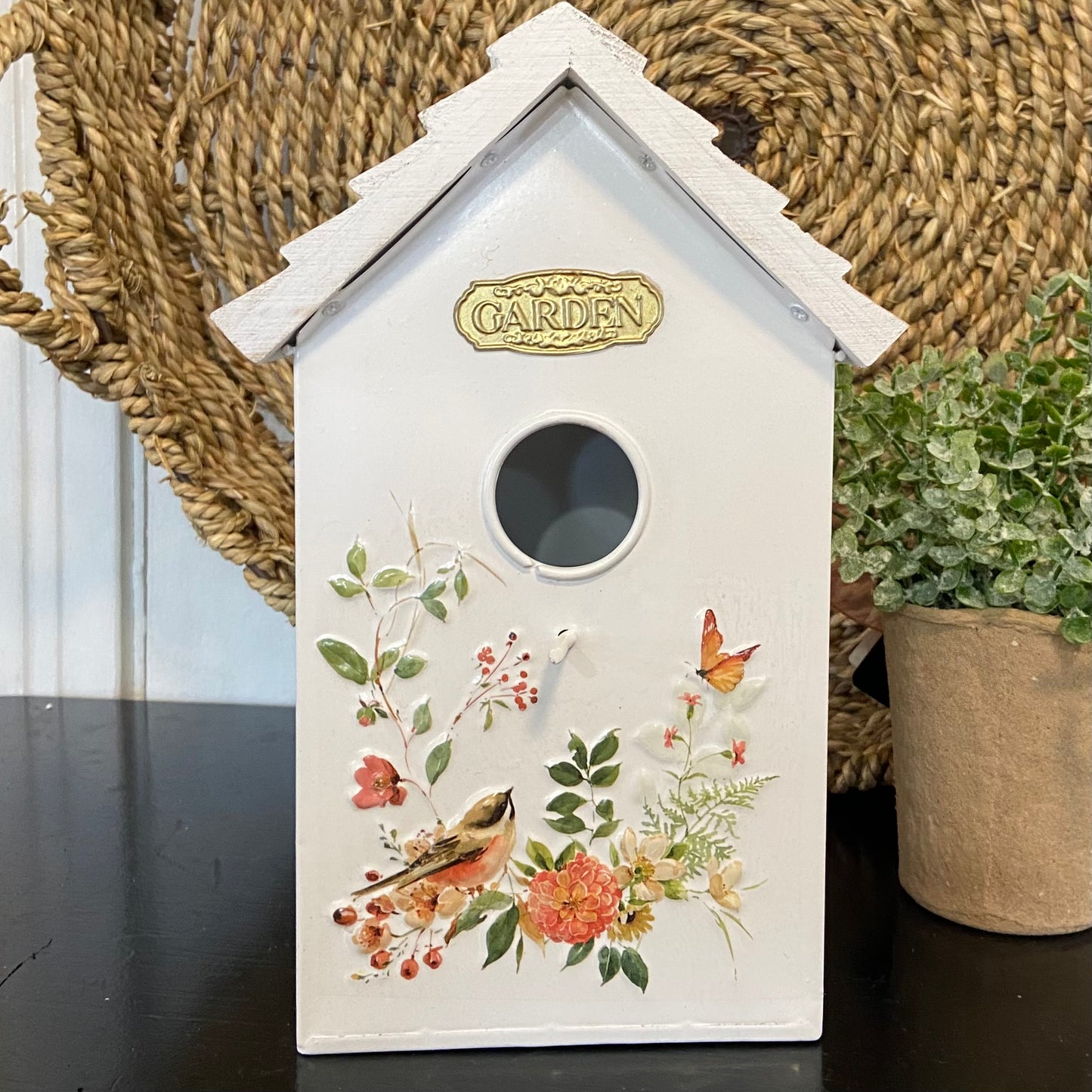 Metal Embossed Birdhouse