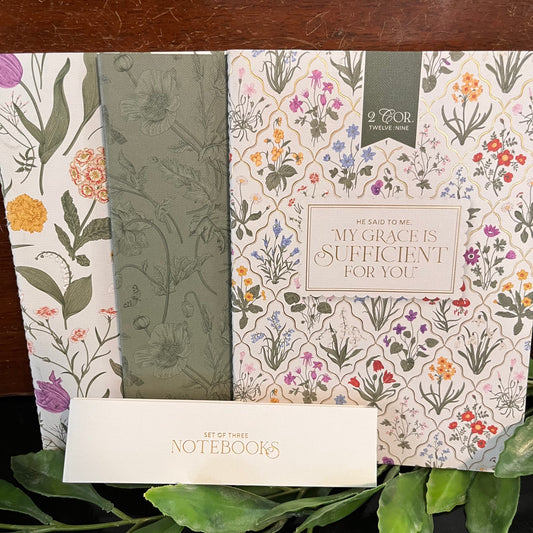Sufficient Grace Notebook Set
