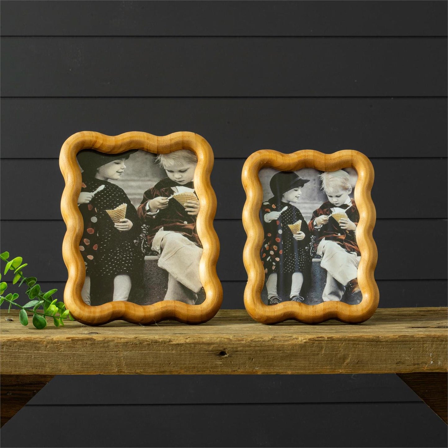 Wavy Edge Wood Frame