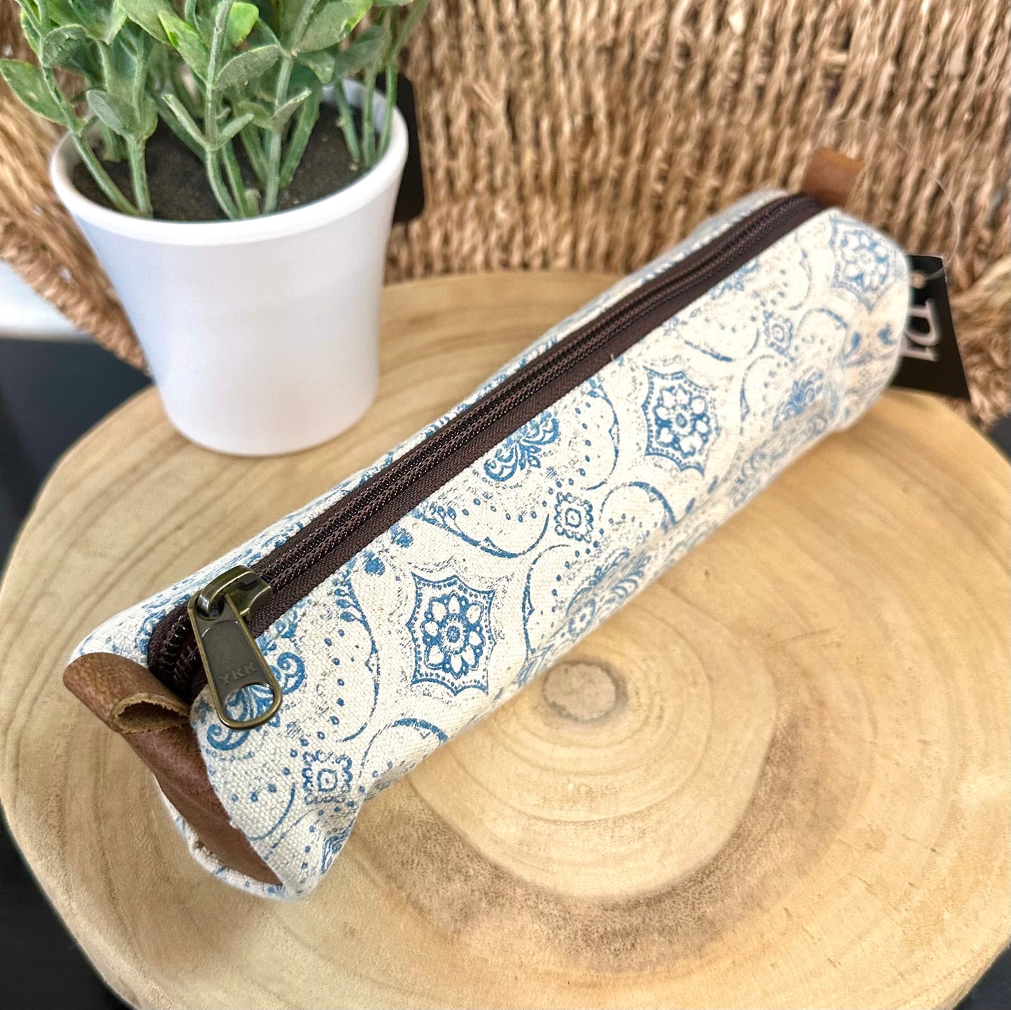 Blue Fleur Pencil Case