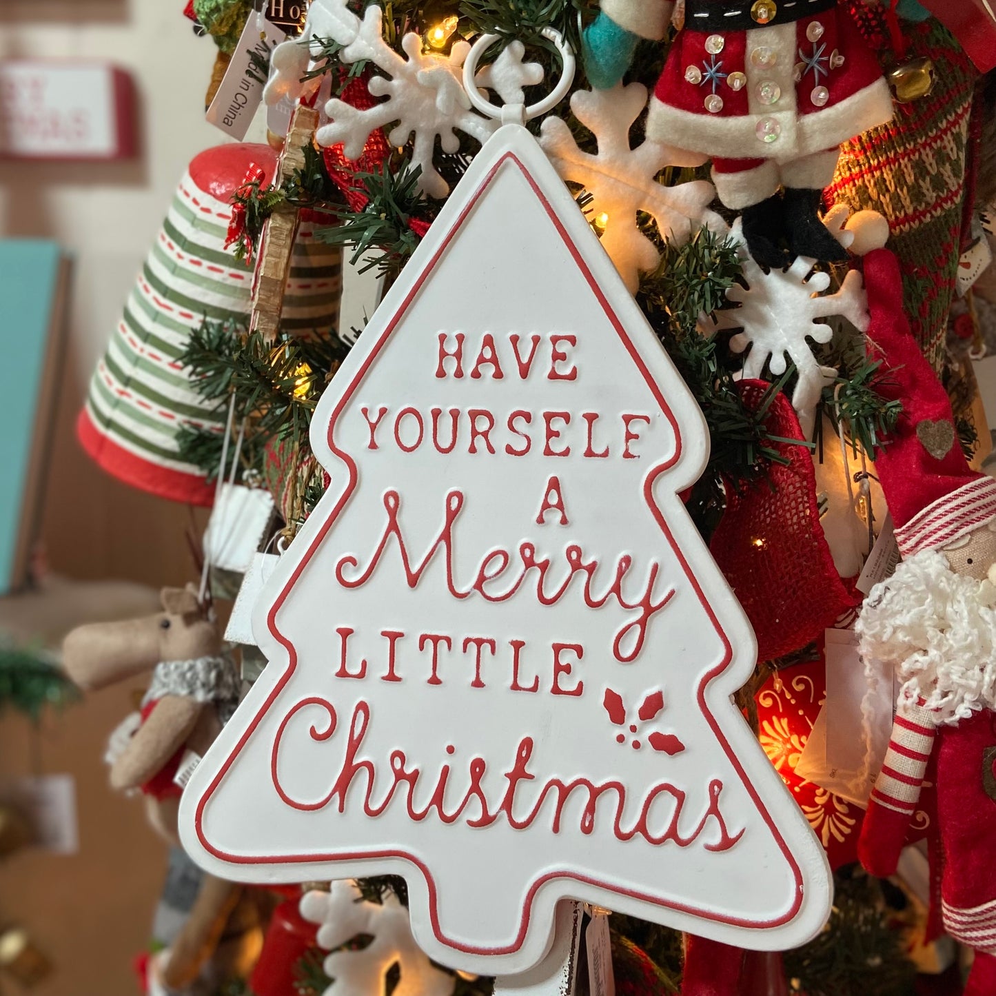 Merry Christmas Tree Sign