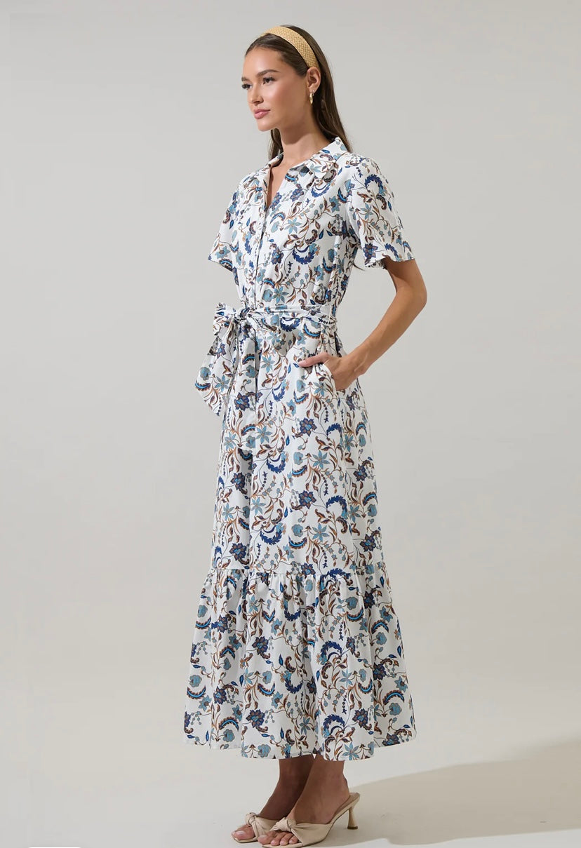 Floral Button Down Maxi