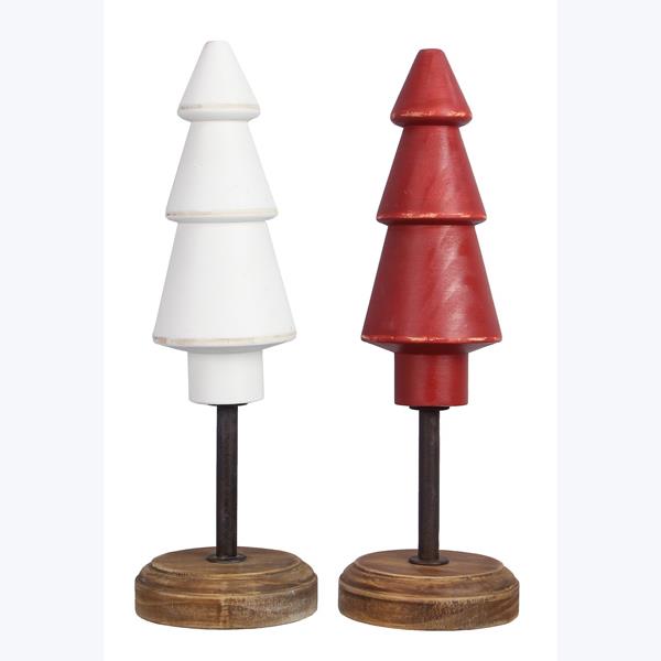 Red and White Table Tree