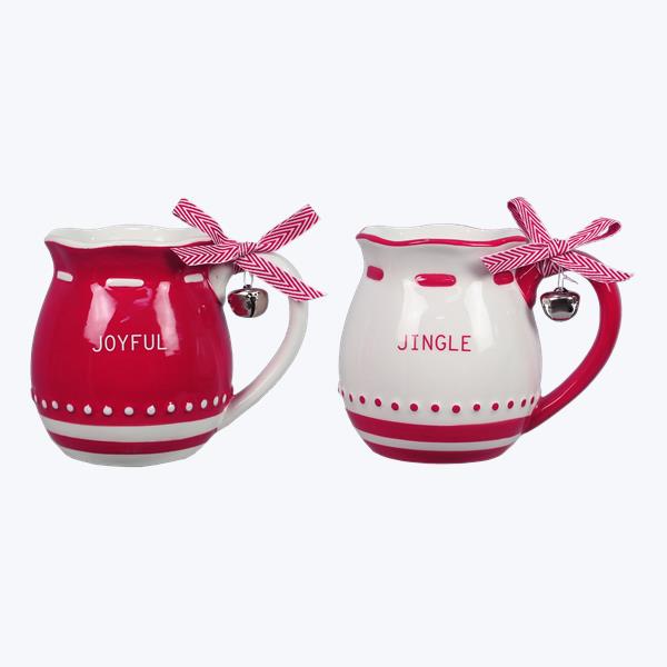 Red and White Christmas Mug