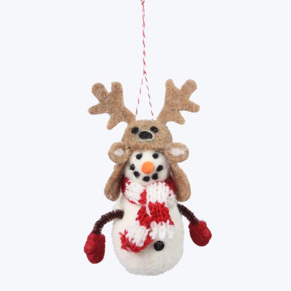 Wool Snowman Ornament