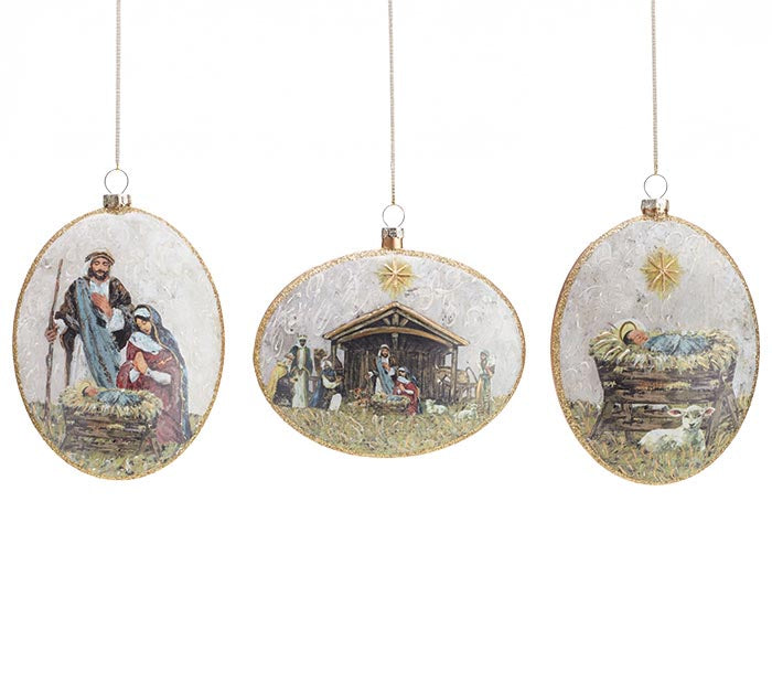 Glass Divine Impressions Ornament