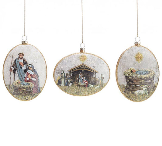 Glass Divine Impressions Ornament