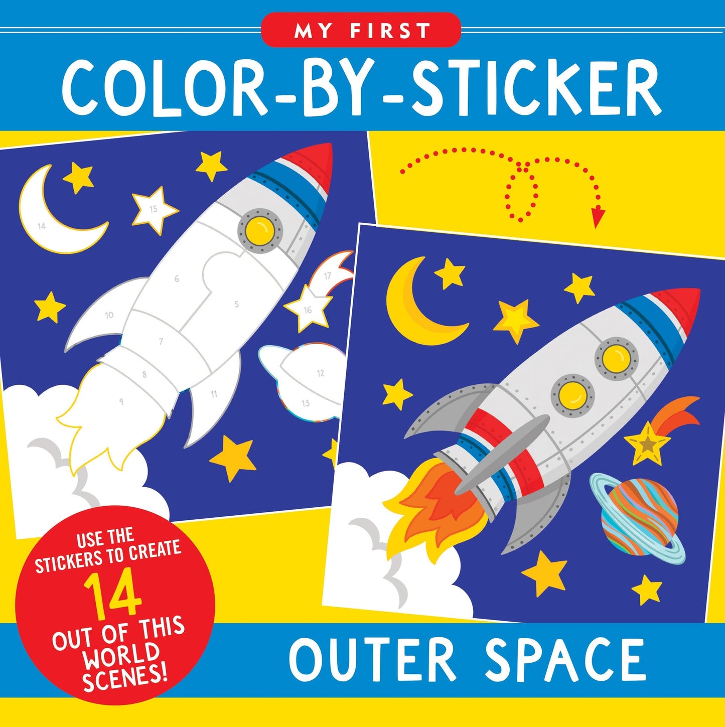 My First Color-By-Sticker Book- Outer Space