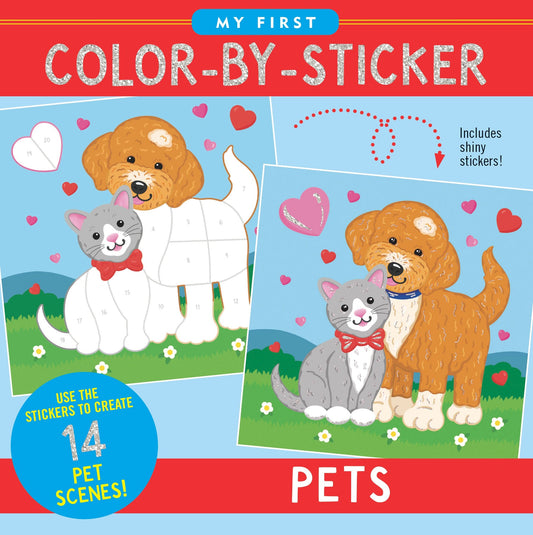 My First Color-by-Sticker Book- Pets