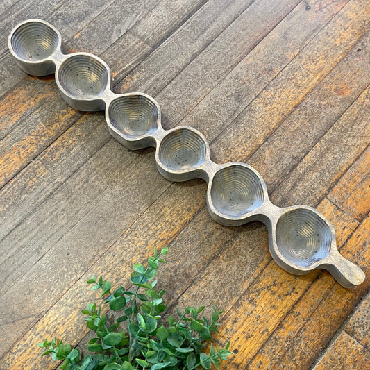 Mango Wood Sectioned Serving Dish