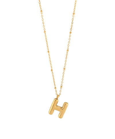 Balloon Initial Necklace