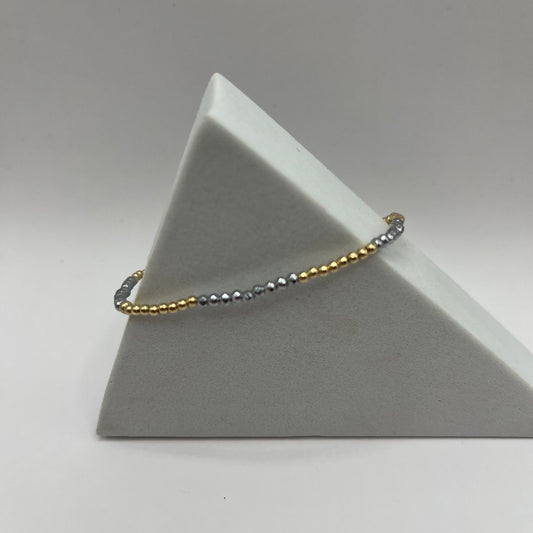 enewton Bliss 2mm Silver Hematite Bracelet