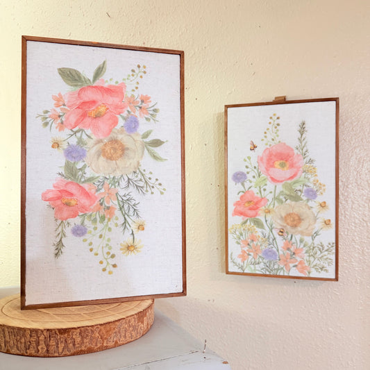 Canvas Floral Wall Hanging