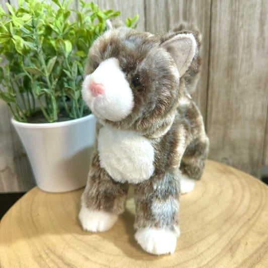 Plush Gray Stripe Kitty