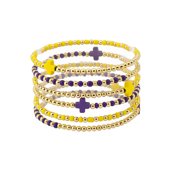 Set of 6 Beaded Bracelets