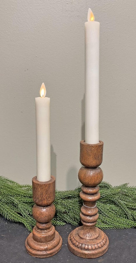 Wooden Taper Set
