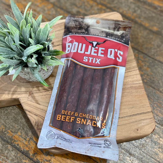 Boujee Q’s Beef and Cheddar Sticks