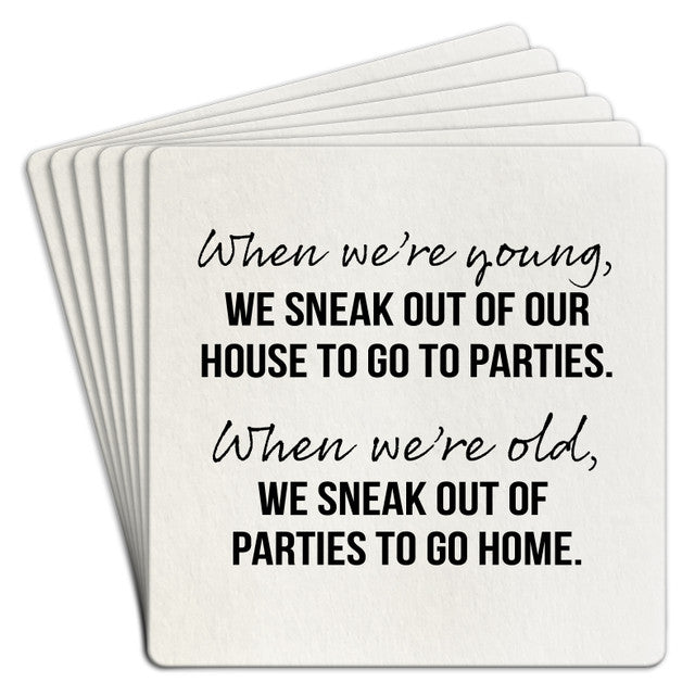 When We Were Young-  Paper Coaster 6pk