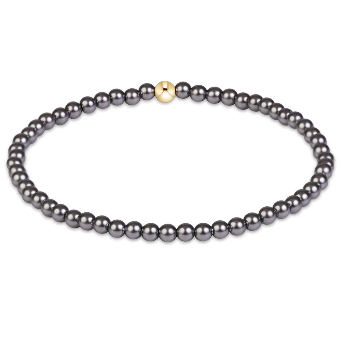 enewton Classic Pearl Dark Grey 3mm Bracelet