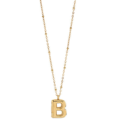 Balloon Initial Necklace