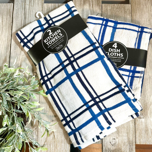 Two Indigo Terry Towels