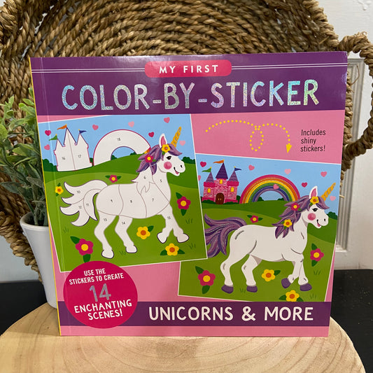 My First Color-by-Sticker Book- Unicorns & More