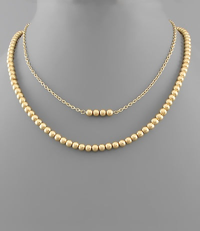 Ball and Chain Layer Necklace