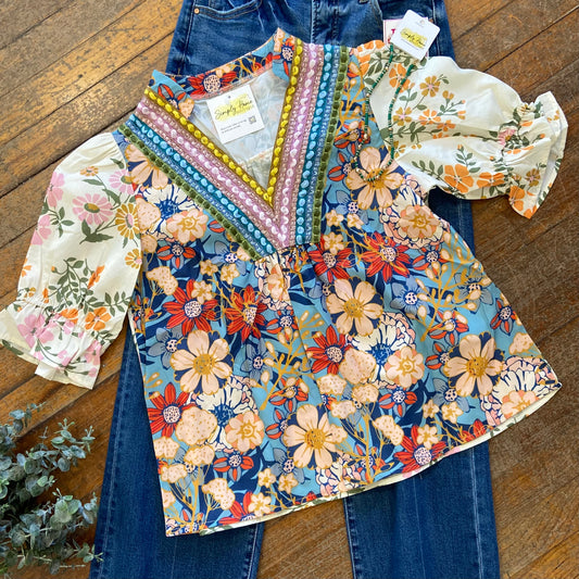 Boho Floral Blouse