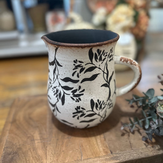 7" Brown Leaf Vase