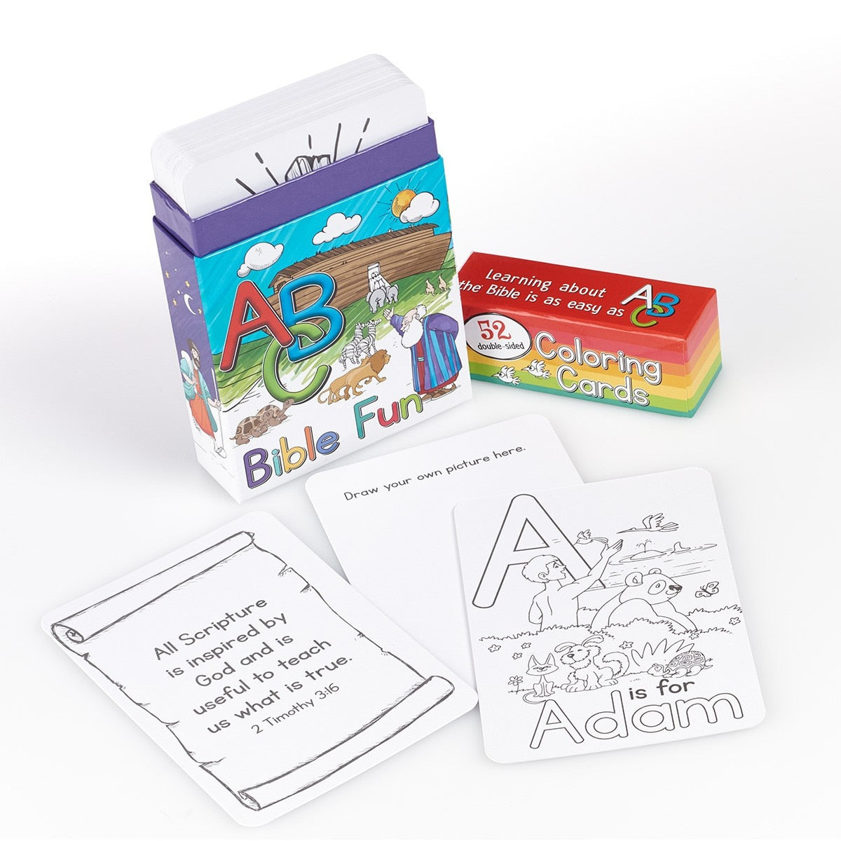 ABC Bible Coloring Cards