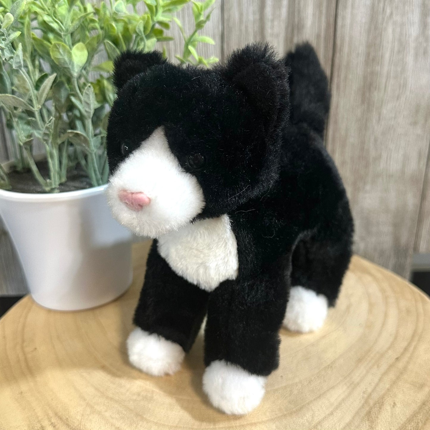 Plush Black and White Kitty