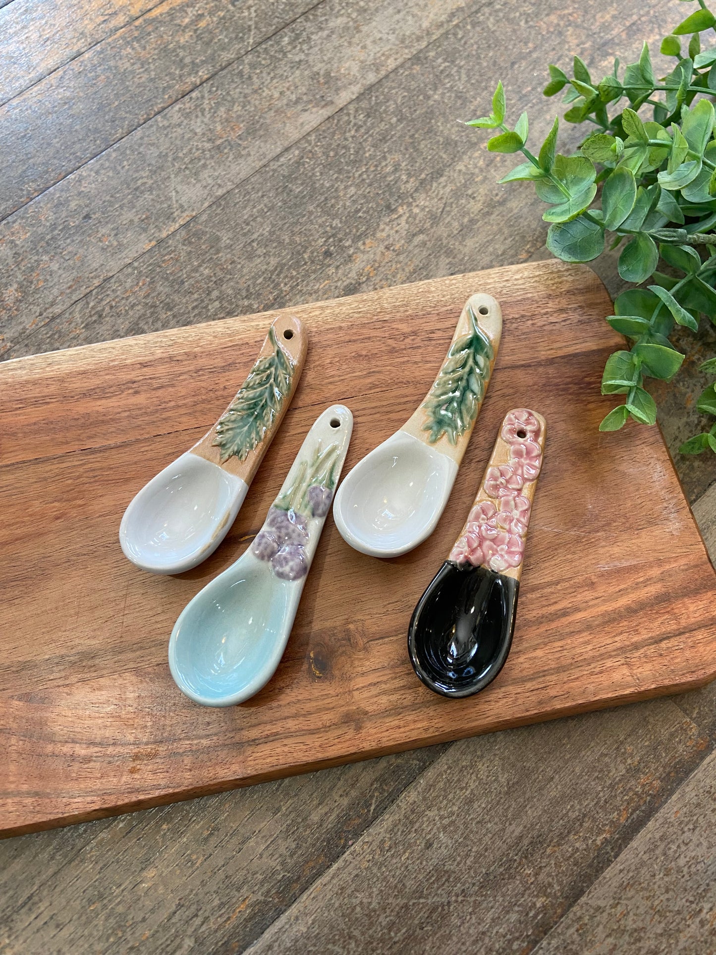 Hand Painted Stoneware Spoon