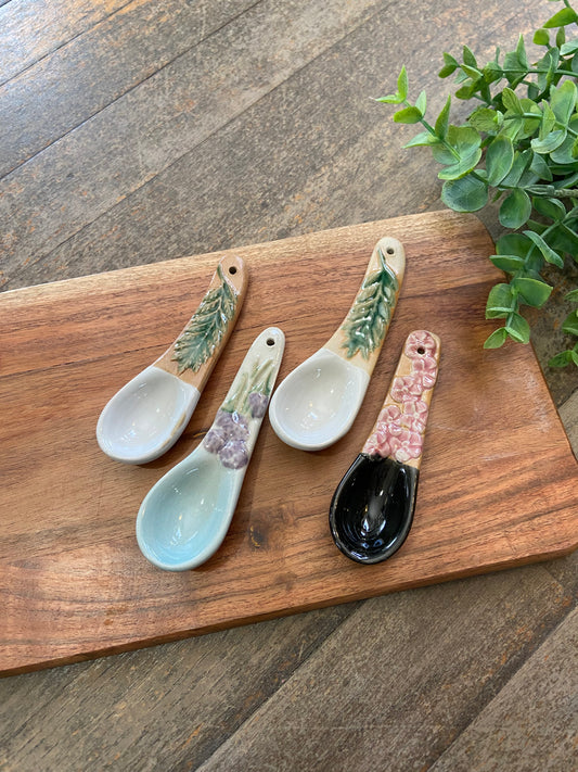 Hand Painted Stoneware Spoon