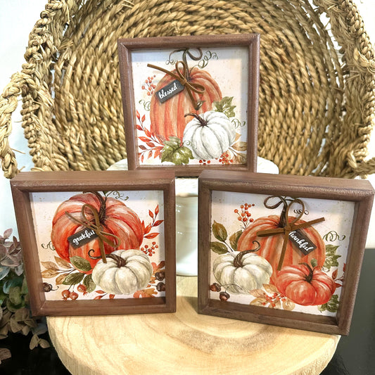 Harvest Pumpkin Sign