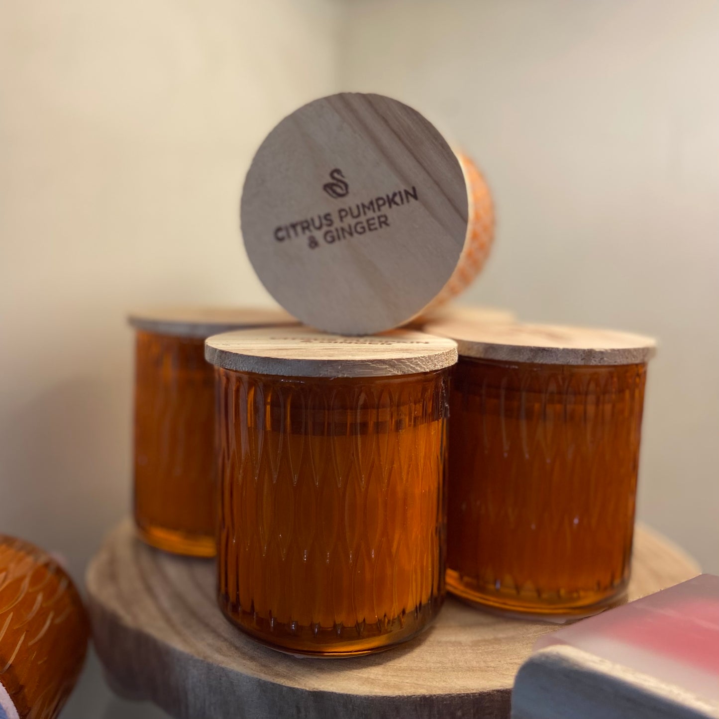Swan Creek Fall Cathedral Glass Candles