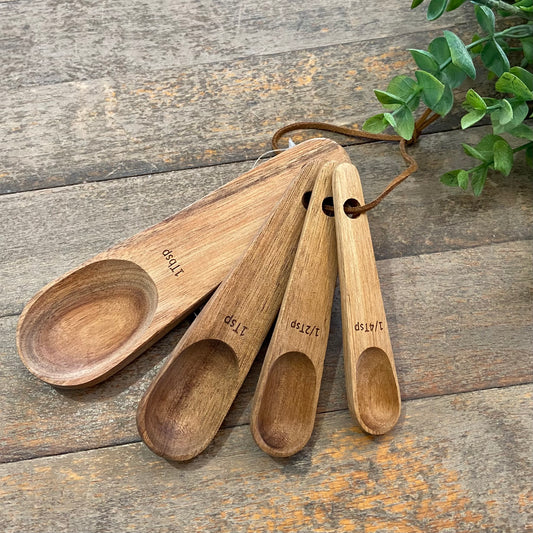 Acacia Wood Measuring Spoons