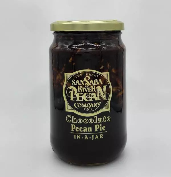 San Saba Chocolate Pecan Pie in a Jar