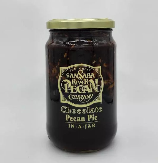 San Saba Chocolate Pecan Pie in a Jar