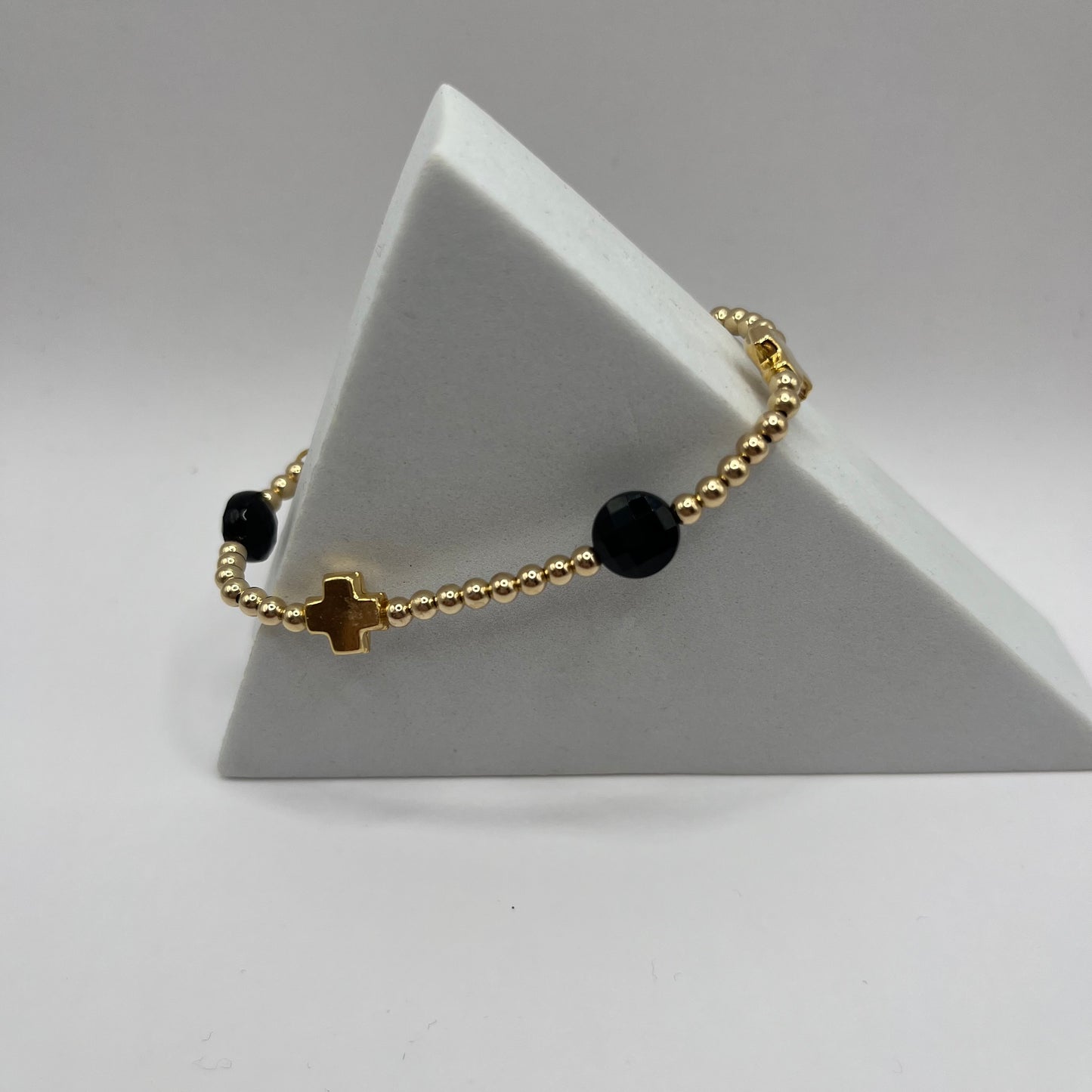 enewton Signature Cross Admire 3mm Onyx Bracelet