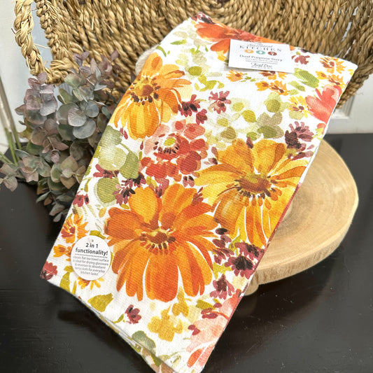 Autumn Joy Floral Dual Purpose Towel