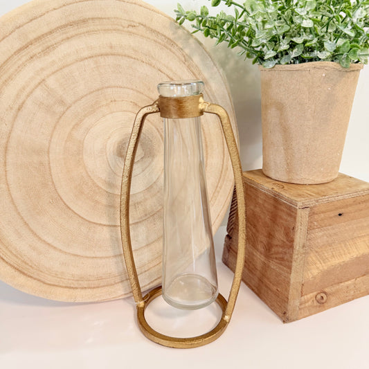 Gold Stem Vase