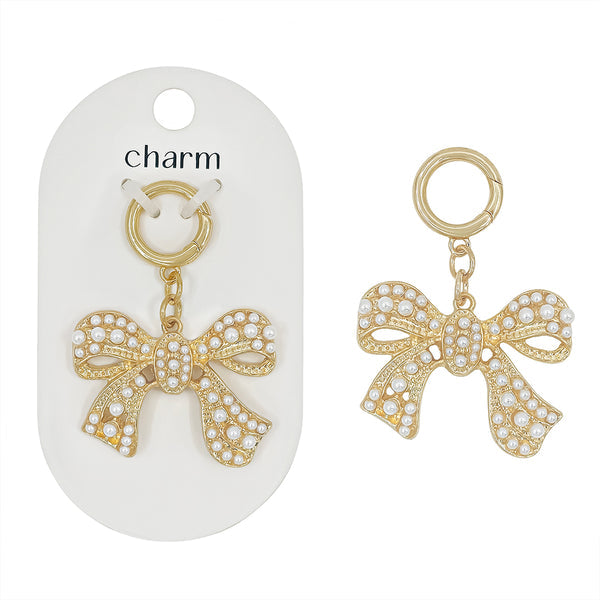 Pearl Bow Charm
