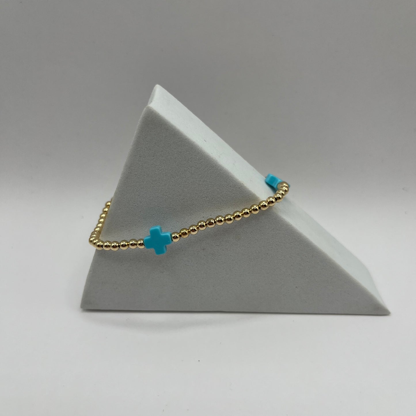 enewton Signature Cross Turquoise 3mm Bracelet